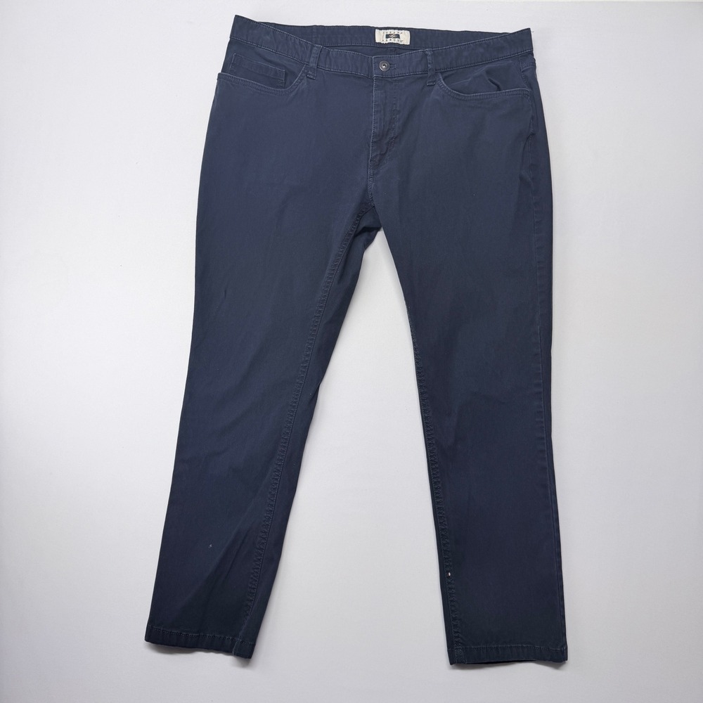 Joseph Abboud Mens Navy Blue 5 Pocket Chino Pants 40x30 Straight Leg Stretch